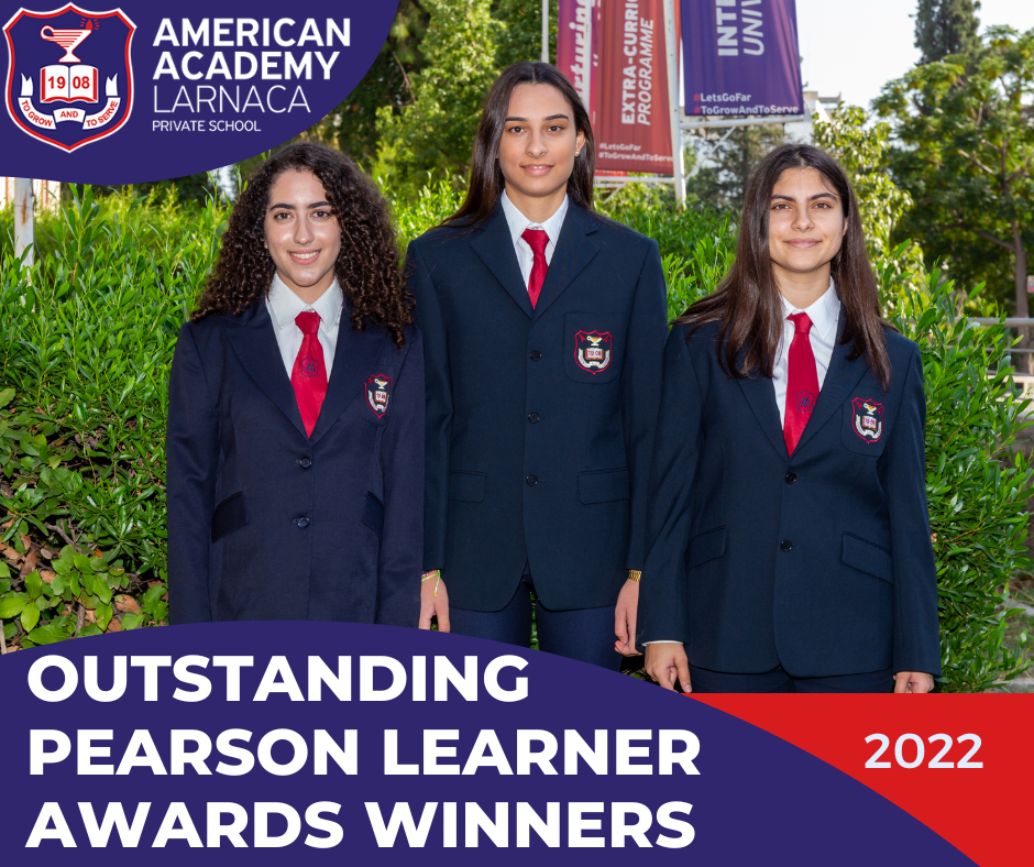 Outstanding Pearson Learning Awards 2022 American Academy Larnaca